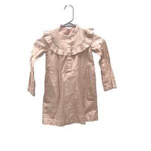 Crewcuts rose gold shimmer long sleeved dress size 5